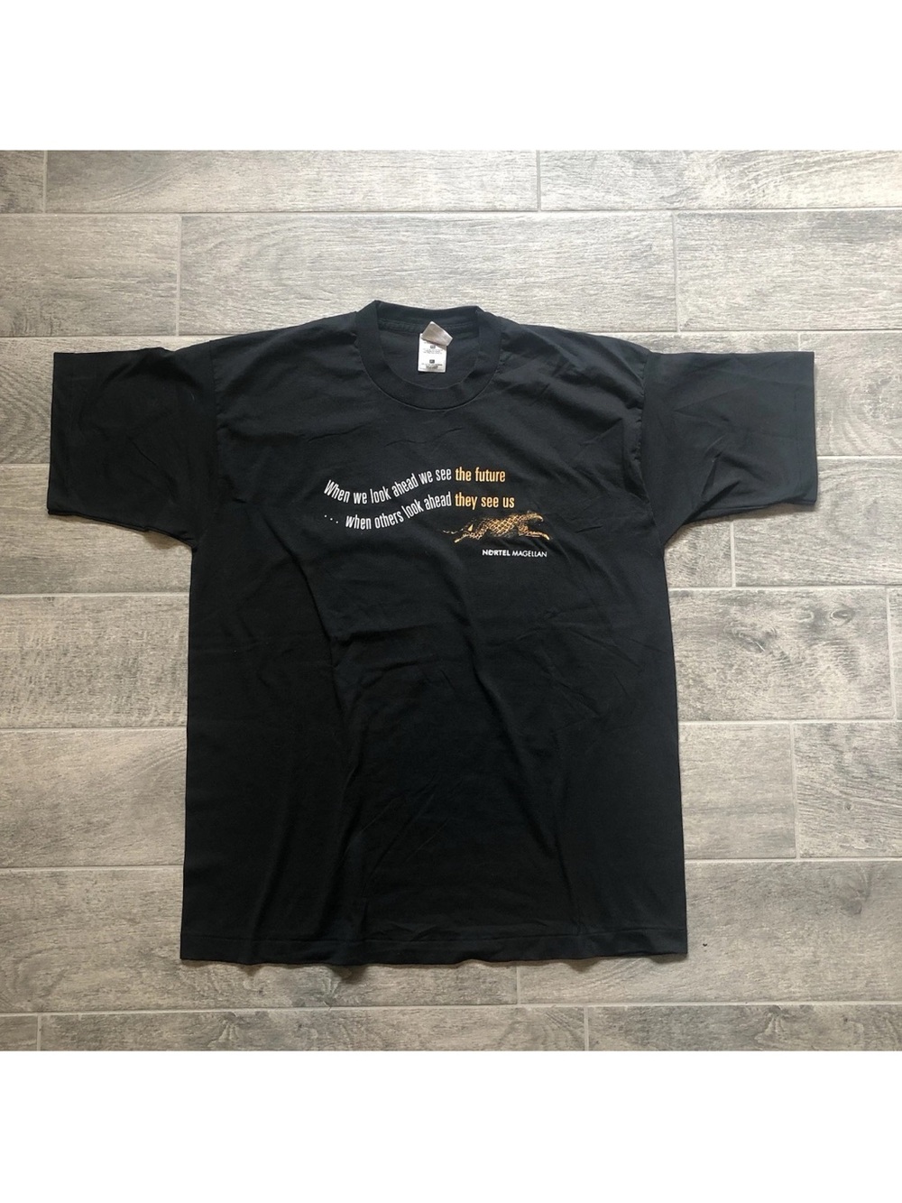 Vintage 90s Single Stitch T-Shirt Black Tee Men’s Size XL - Made in Canada